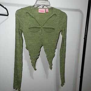 XS Lila Top in Sage green. By Valentina Voight